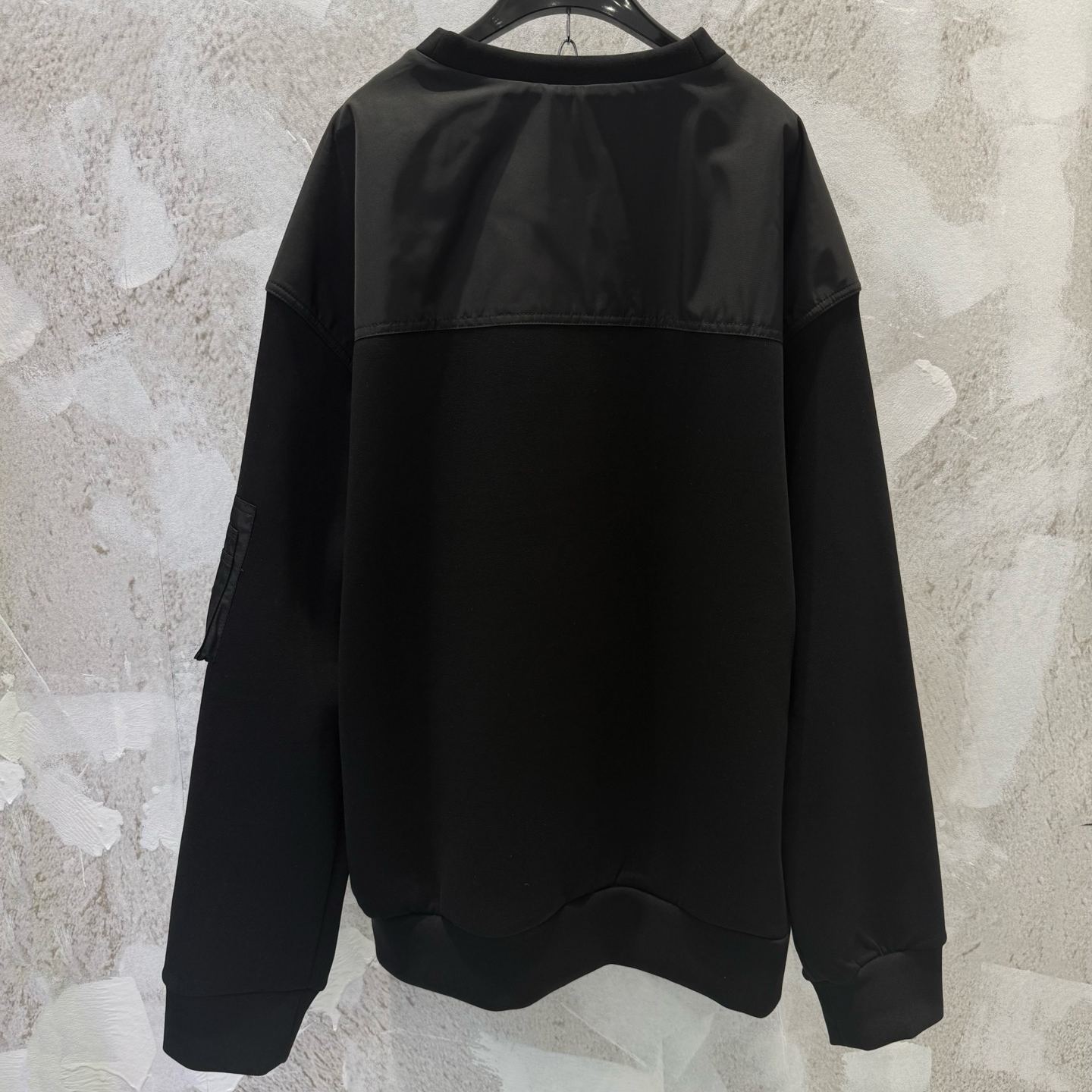 PRADA Cotton x Recycled Nylon Sweatshirt  (UJL096-11JE-F0806）