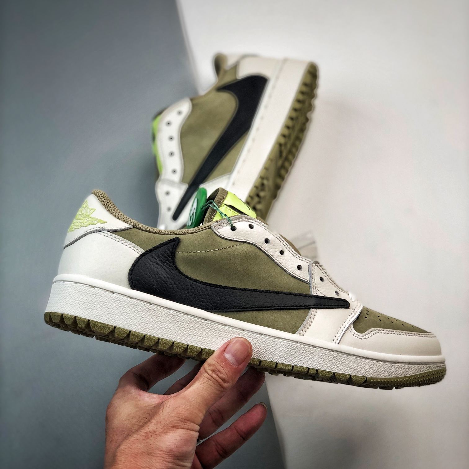 Travis Scott × Nike Air Jordan 1 Low Golf NRG "Neutral Olive"(FZ3124-200)