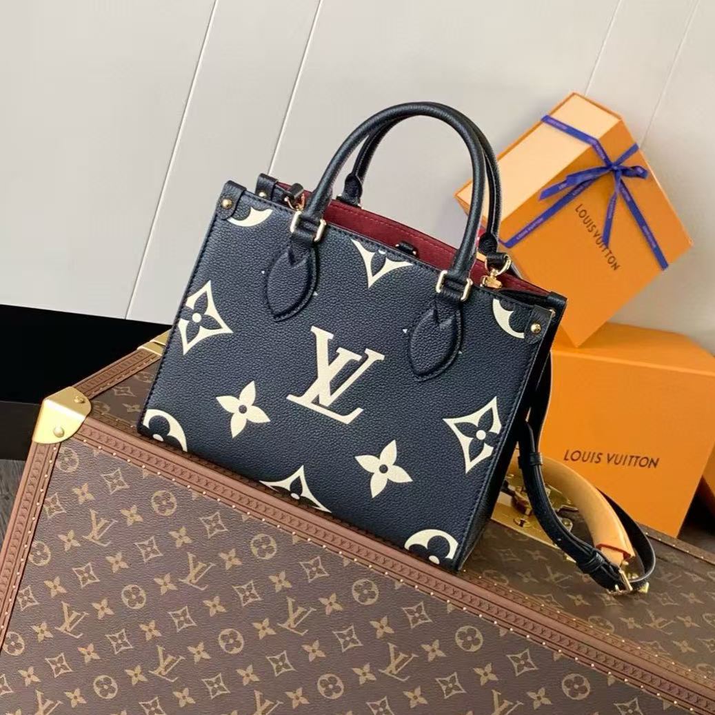 Louis Vuitton Bicolor Monogram Empreinte On-the-Go PM M45659 Bag（M45659）
