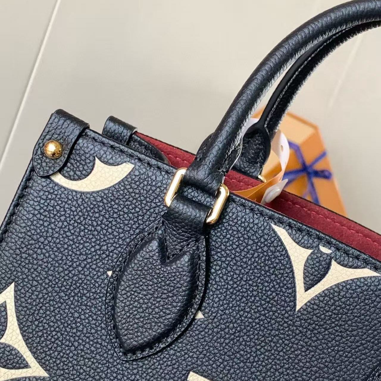 Louis Vuitton Bicolor Monogram Empreinte On-the-Go PM M45659 Bag（M45659）