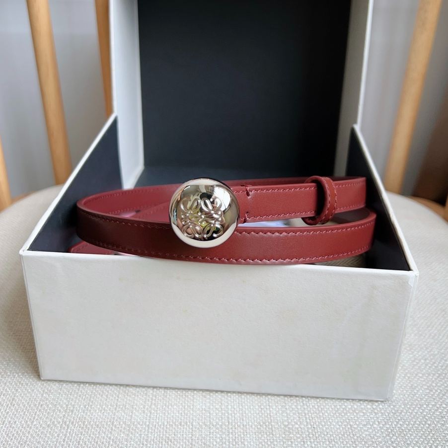 LOEWE 'Lettering' logo belt Loewe Pebble belt in smooth calfskin（E619Z16X173777）