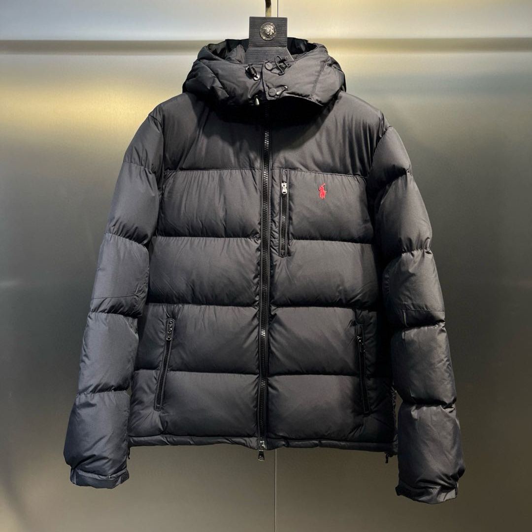 Polo Ralph Lauren Hooded Quilted Jacket With Side Zipper（710940237-001）