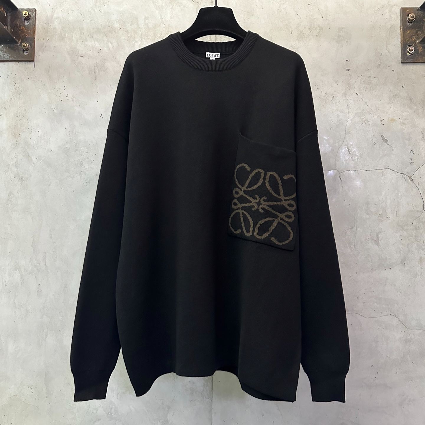 LOEWE Gray cotton blend sweater (H526Y14KDK-1527）