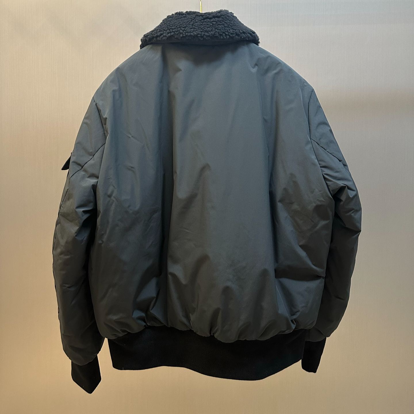 Moncler Black Maulevrier Reversible Teddy Aviator Jacket（K20911A0014559876999）