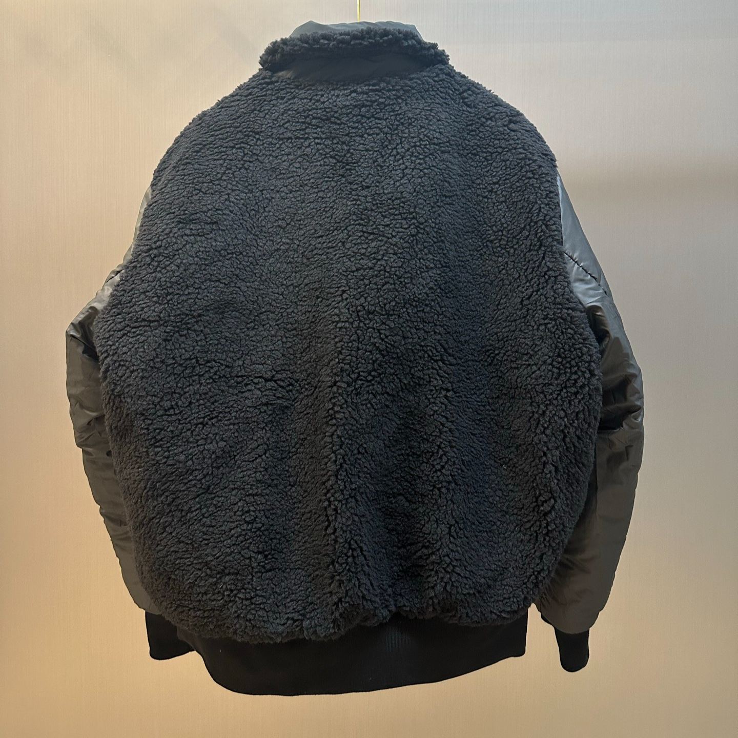 Moncler Black Maulevrier Reversible Teddy Aviator Jacket（K20911A0014559876999）