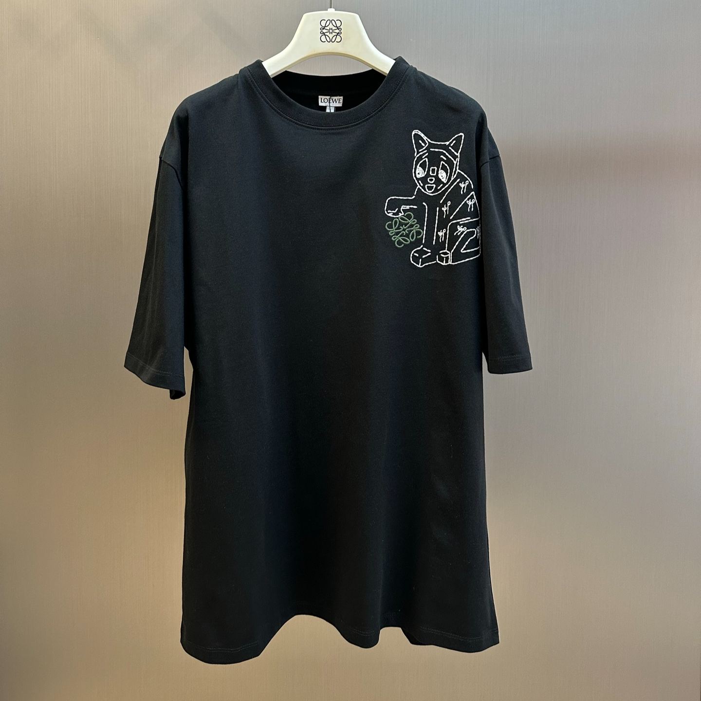 Loewe x Louis Wain embroidered cotton jersey T-shirt (H526Y22XCZ-1100）