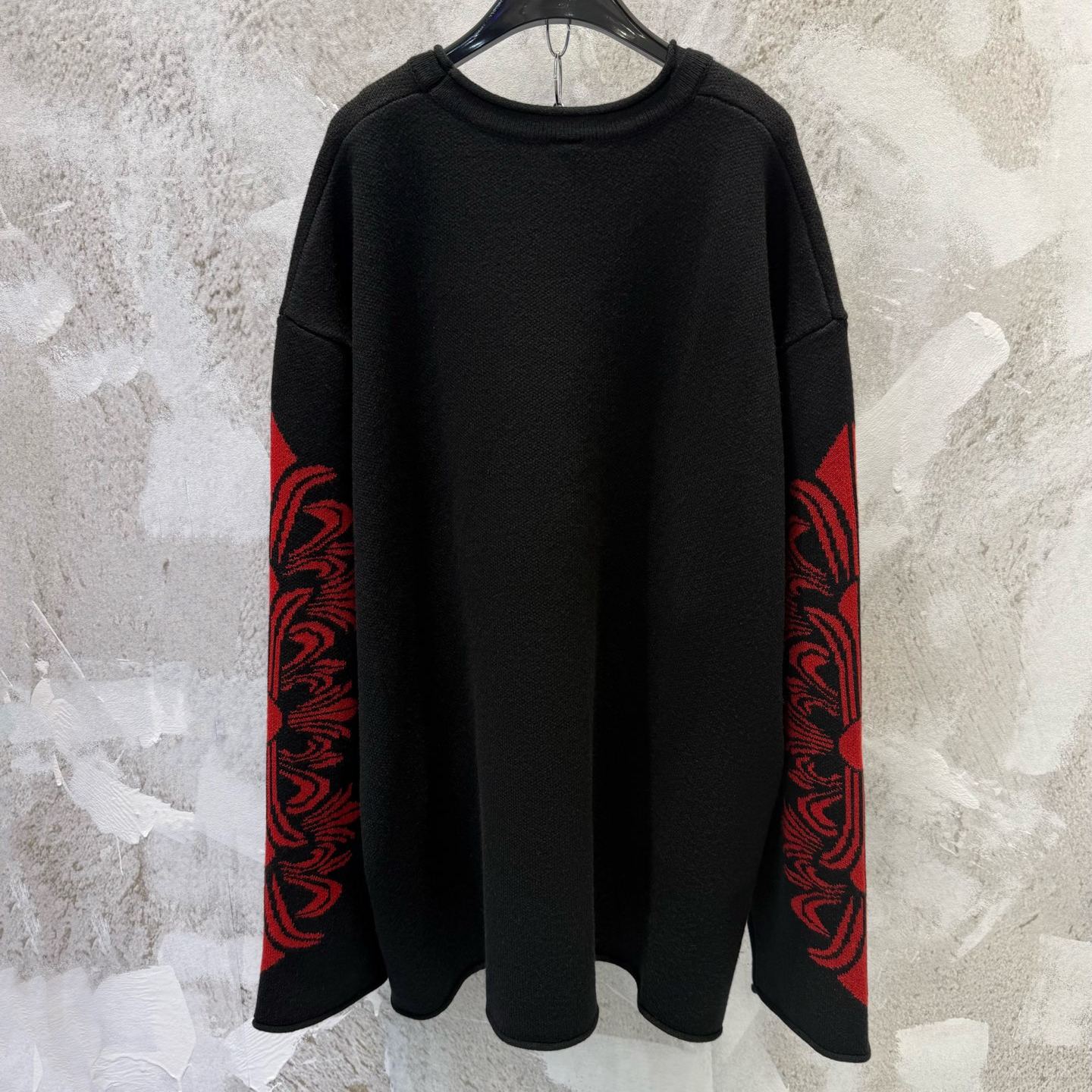 Chrome Hearts Patent Cross Patch Cashmere Knit (CH2025T811）