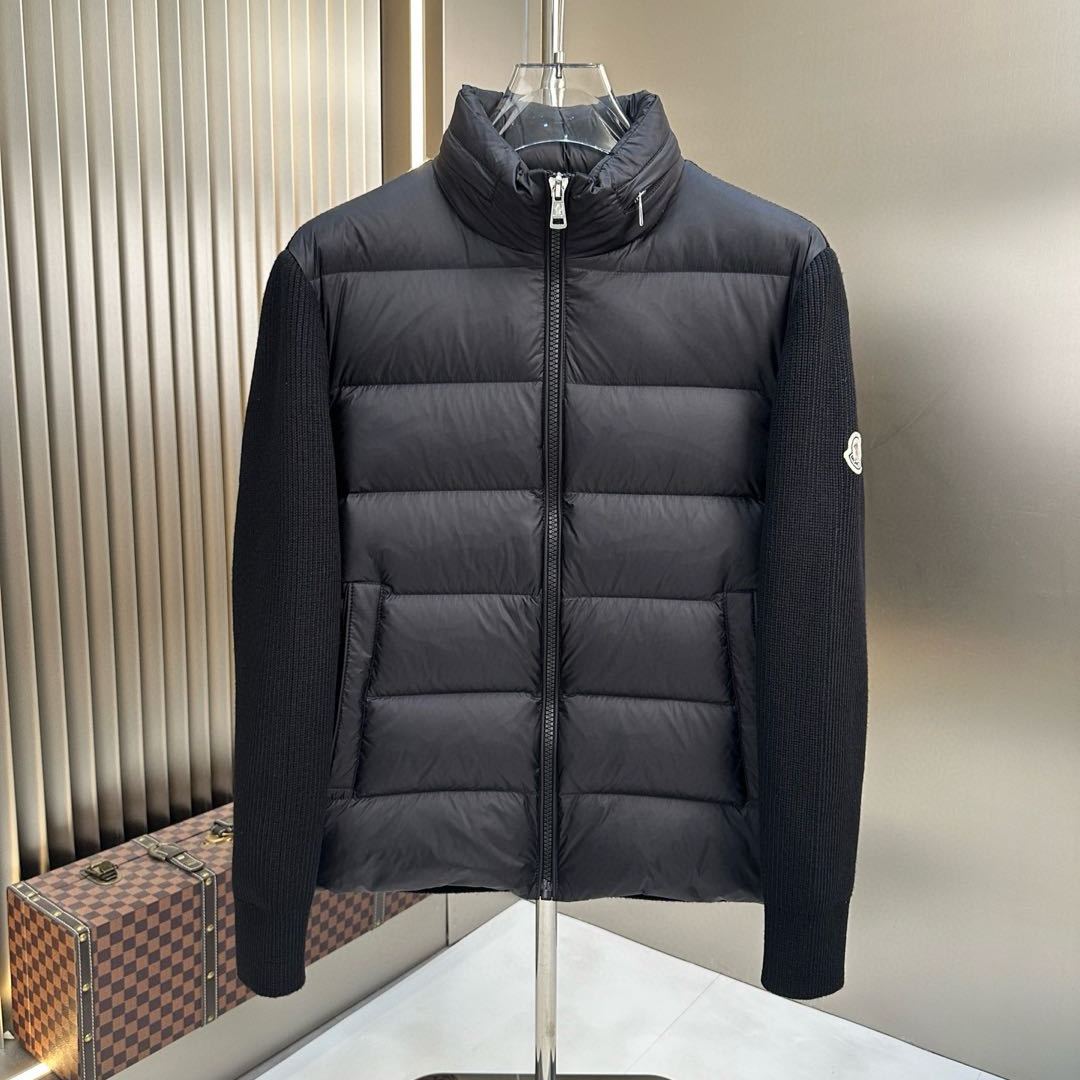 MONCLER padded wool zip-up hoodie（J20919B00032M1131999）
