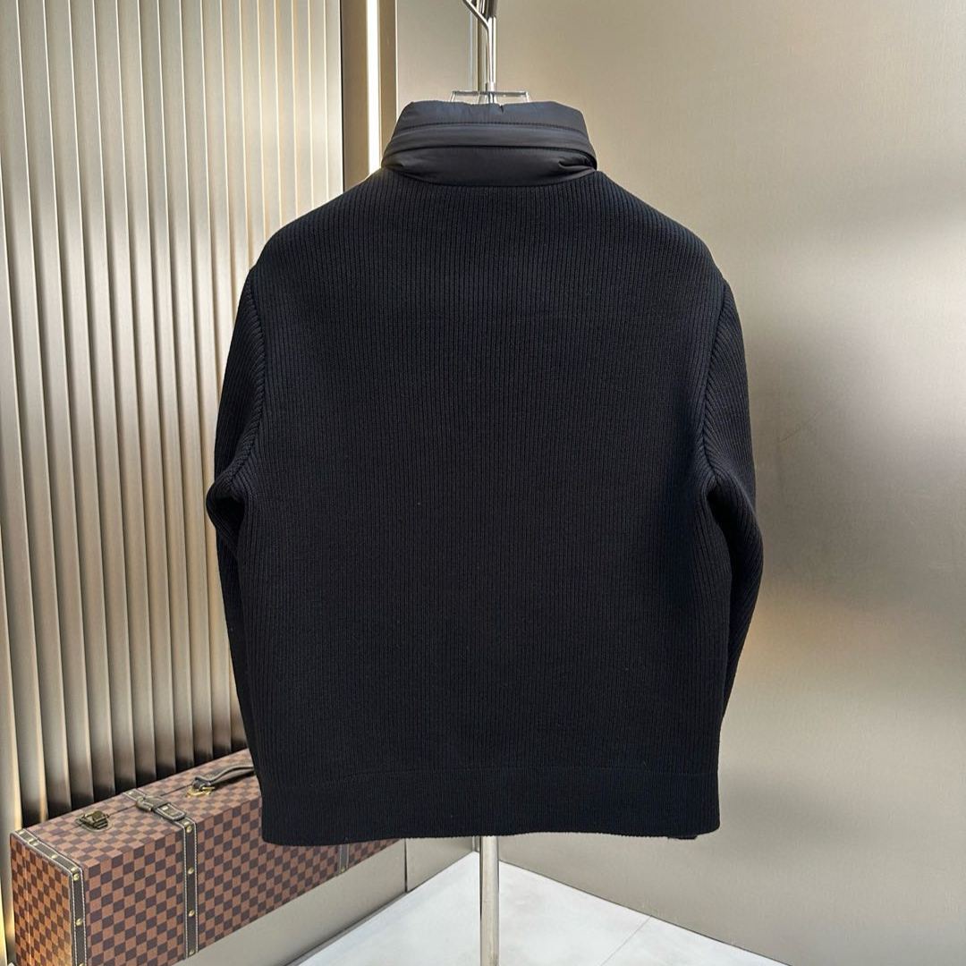 MONCLER padded wool zip-up hoodie（J20919B00032M1131999）