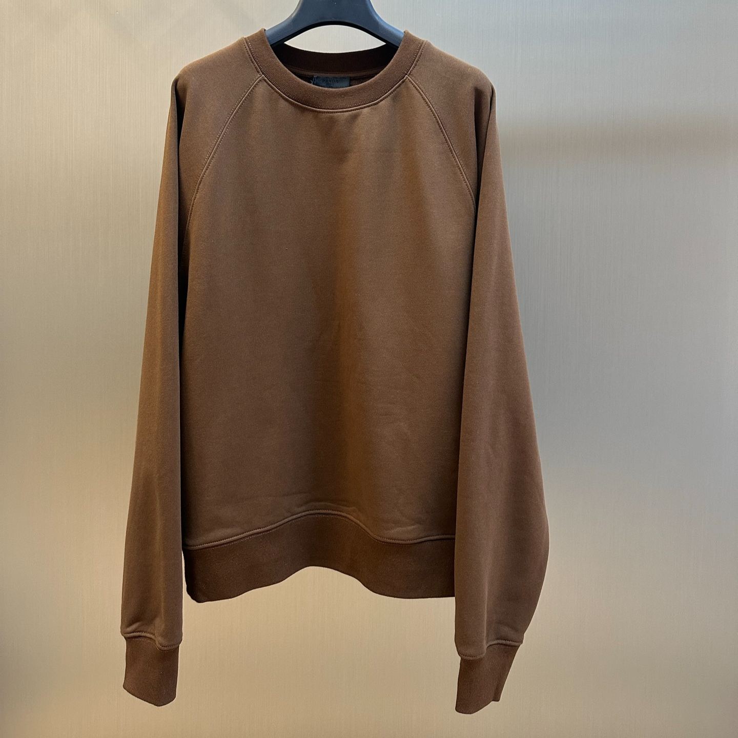 Prada Logo-Patch Sweater in Brown for Men (UJL19C-16HG-F0005-S-OOO）
