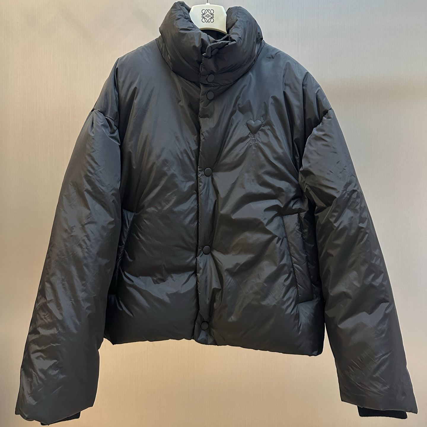 AMI Paris button padded jacket （HJK818PL00394506）