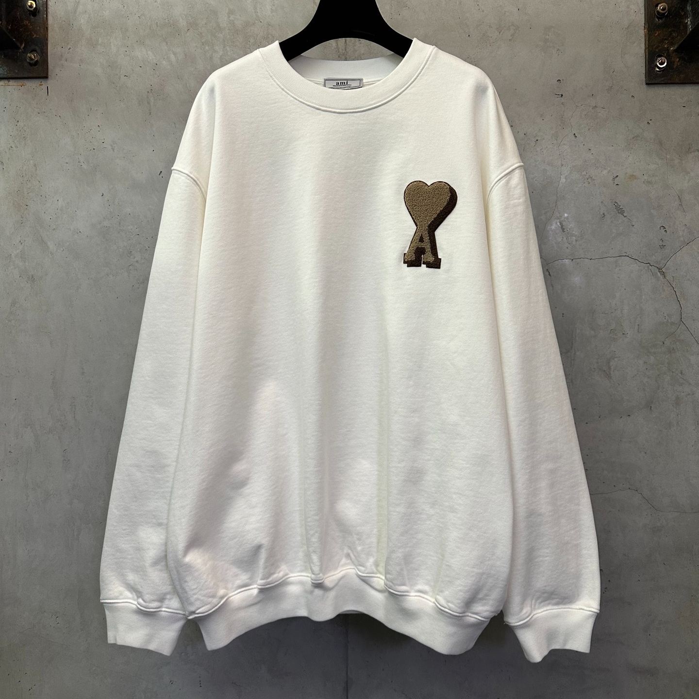 Ami Paris Ami De Coeur Black Sweatshirt（USW771747-001）