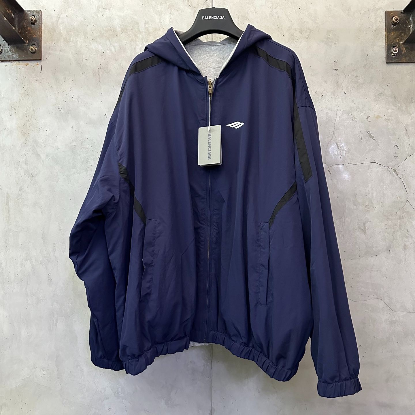 Balenciaga 25FW Reversible Hooded Jacket（856361TPQ384140）