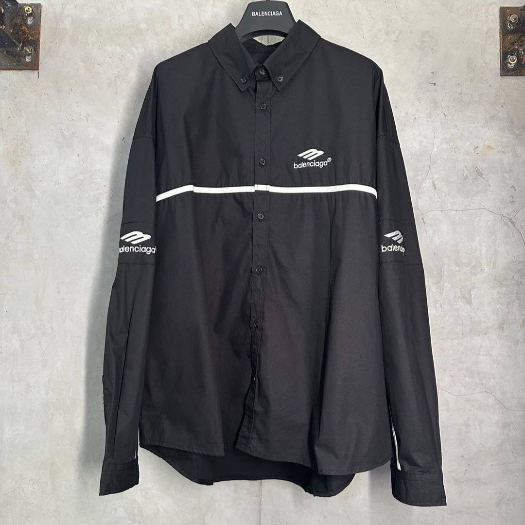 BALENCIAGA Men's 3B Sports Icon Tracksuit Shirt（768770TNQ259000）