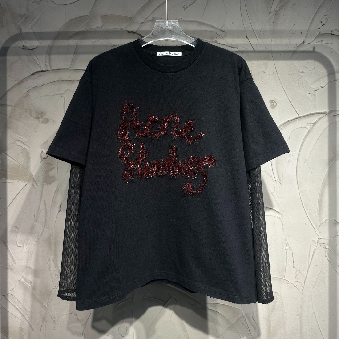 Acne Studios Edra Double Tinsel T-Shirt (AL0503-AA2）