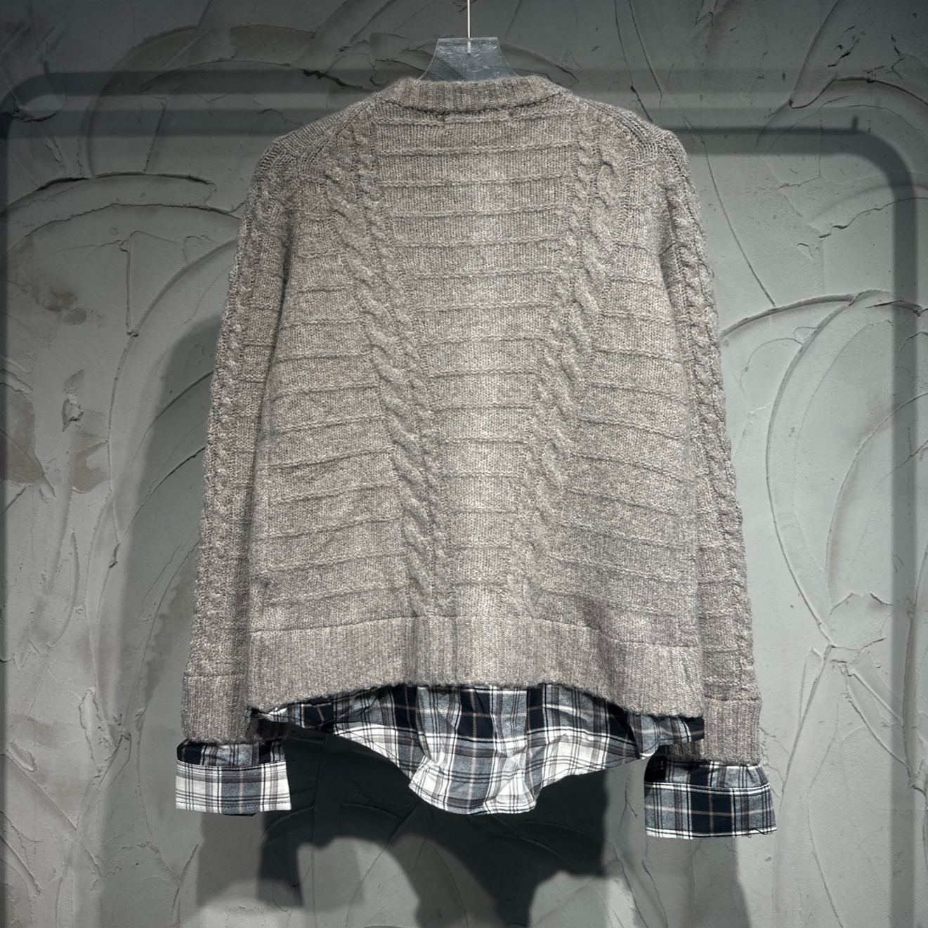 Acne Studios Fitted Faux Two-Piece Cardigan (A60604-AHW）