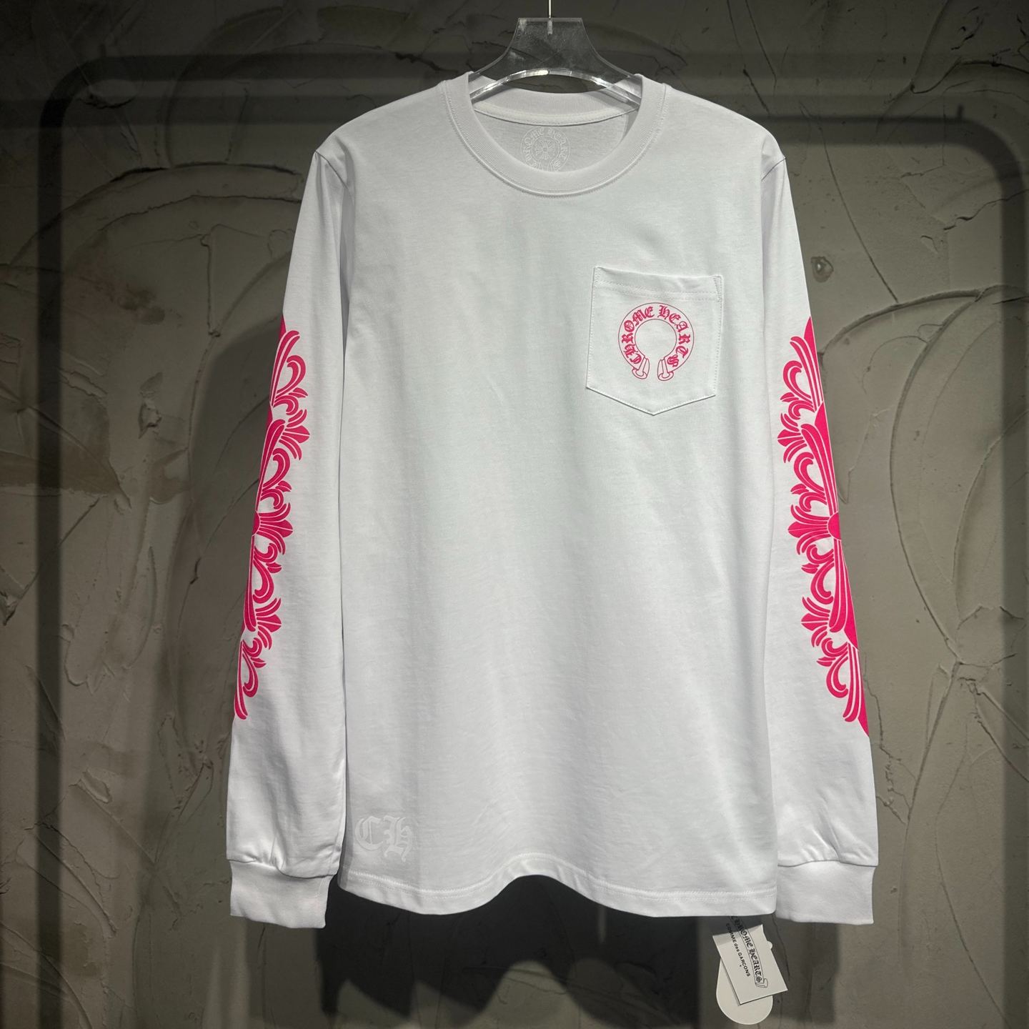 CHROME HEARTS Horseshoe Long Sleeve T-Shirt (CH-2322617）