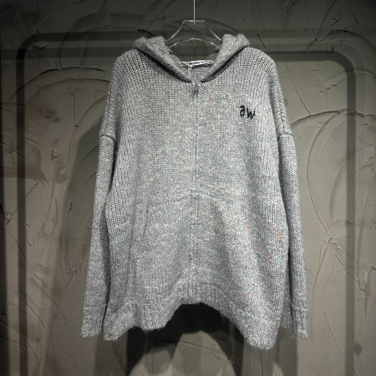 Alexander Wang Unisex Grey Oversized Crewneck Hoodie（UKC4253059080）