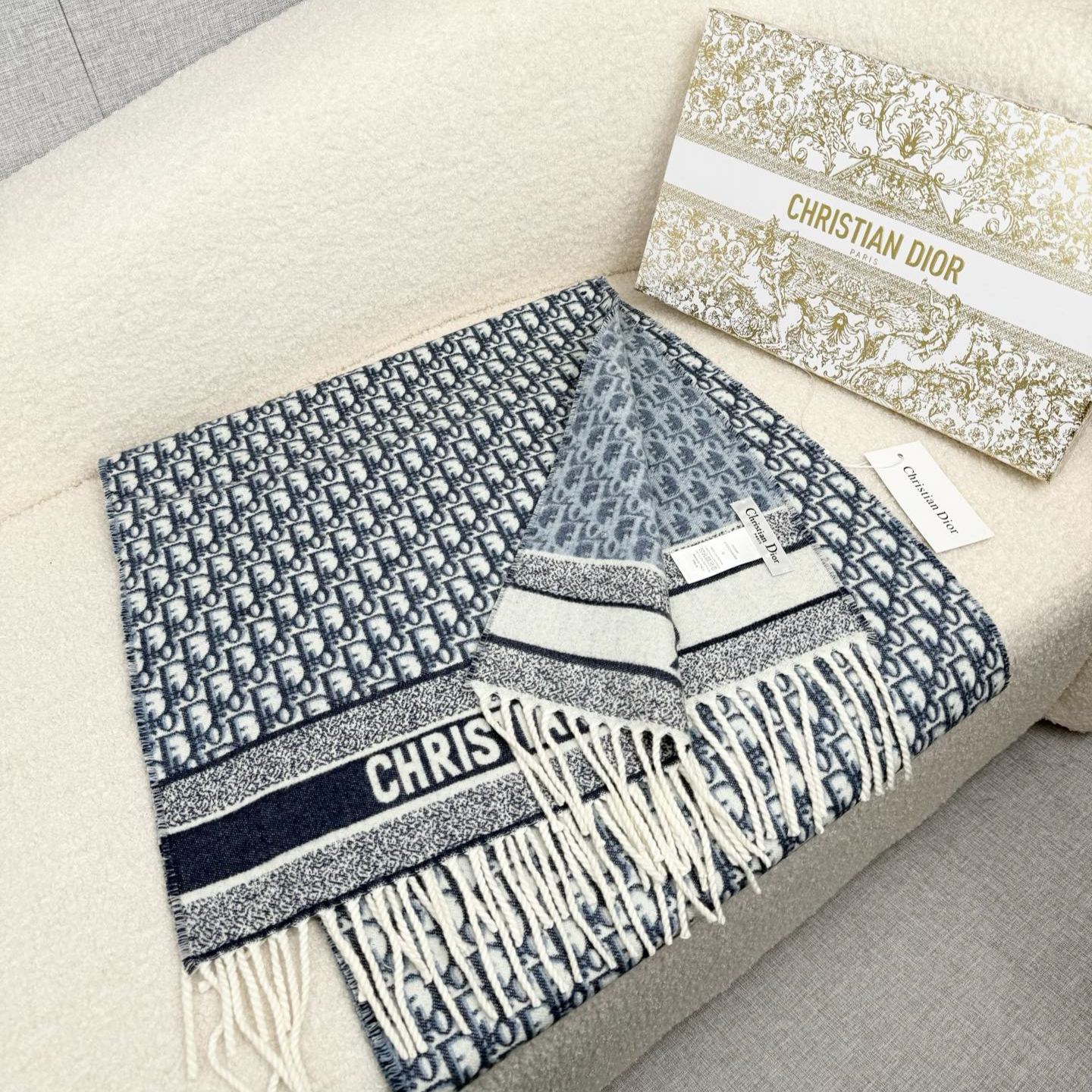 Dior Oblique Cashmere Scarf（01CDO309I093）