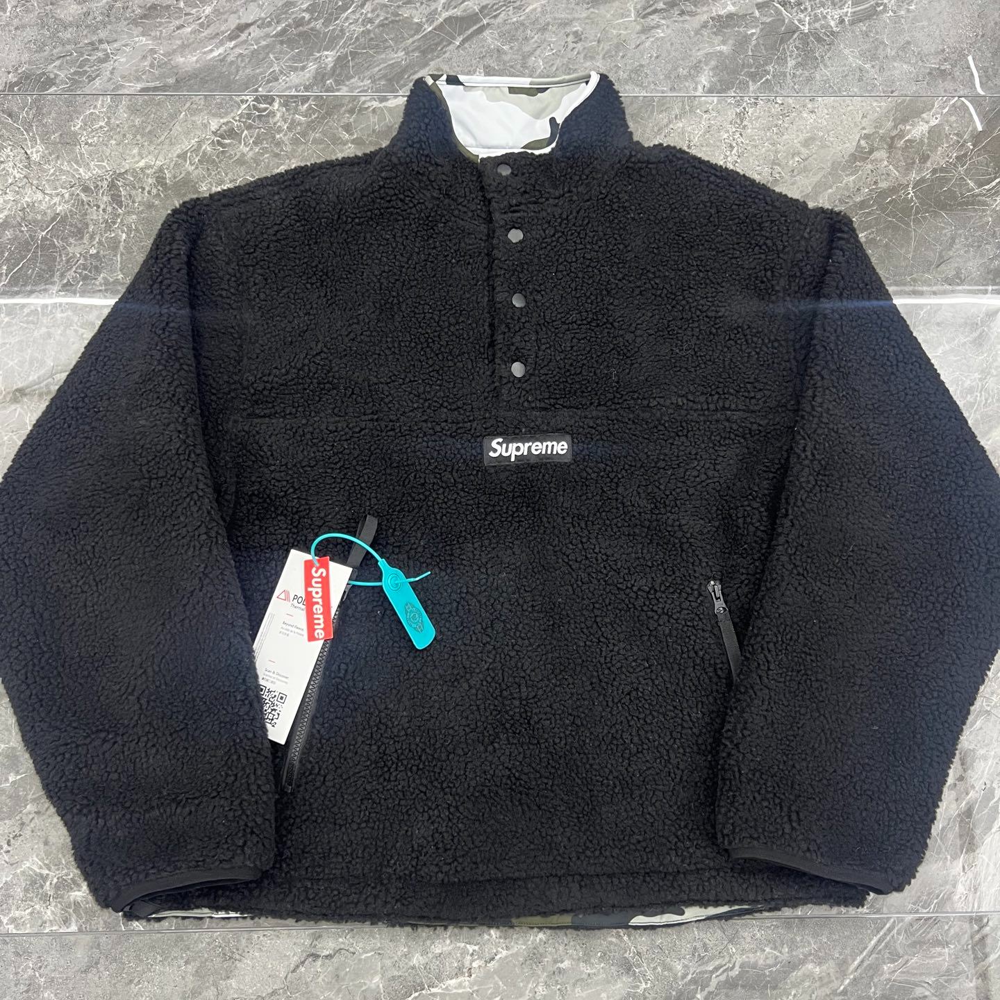 Supreme Polartec Reversible Pullover（SUP-FW25-063）