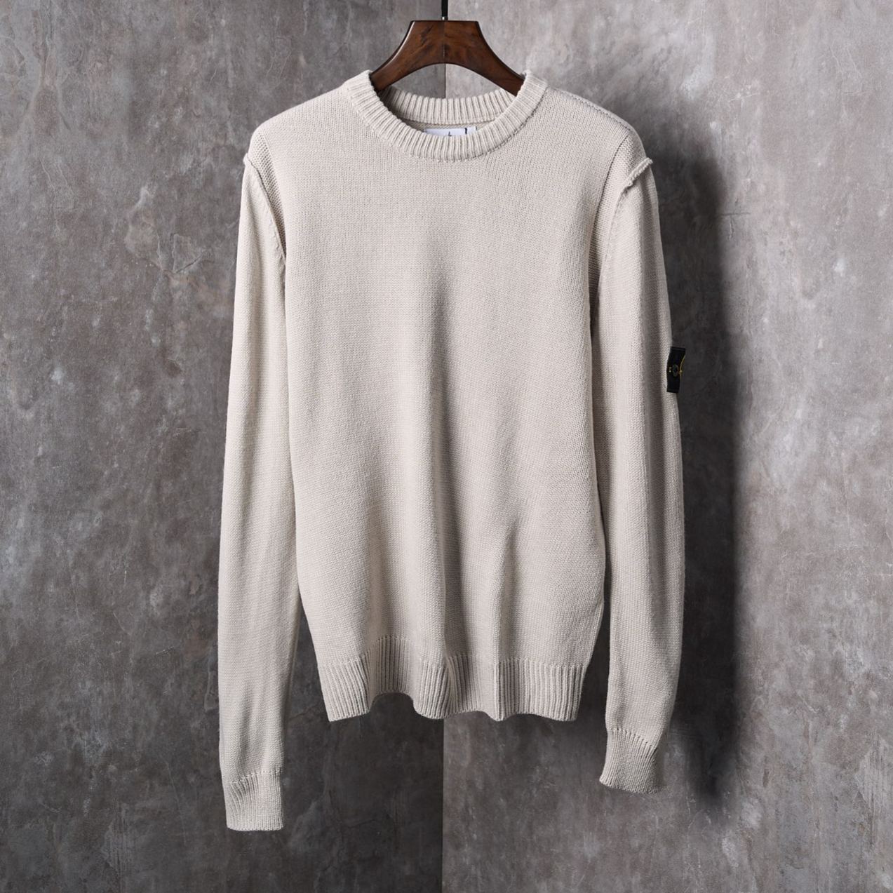 STONE ISLANDLambswool Crew Neck Knit（7715508A3-V0029）