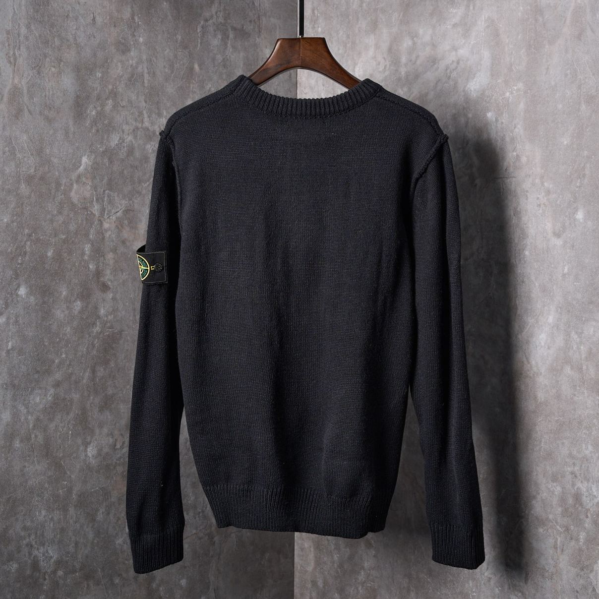 STONE ISLANDLambswool Crew Neck Knit（7715508A3-V0029）