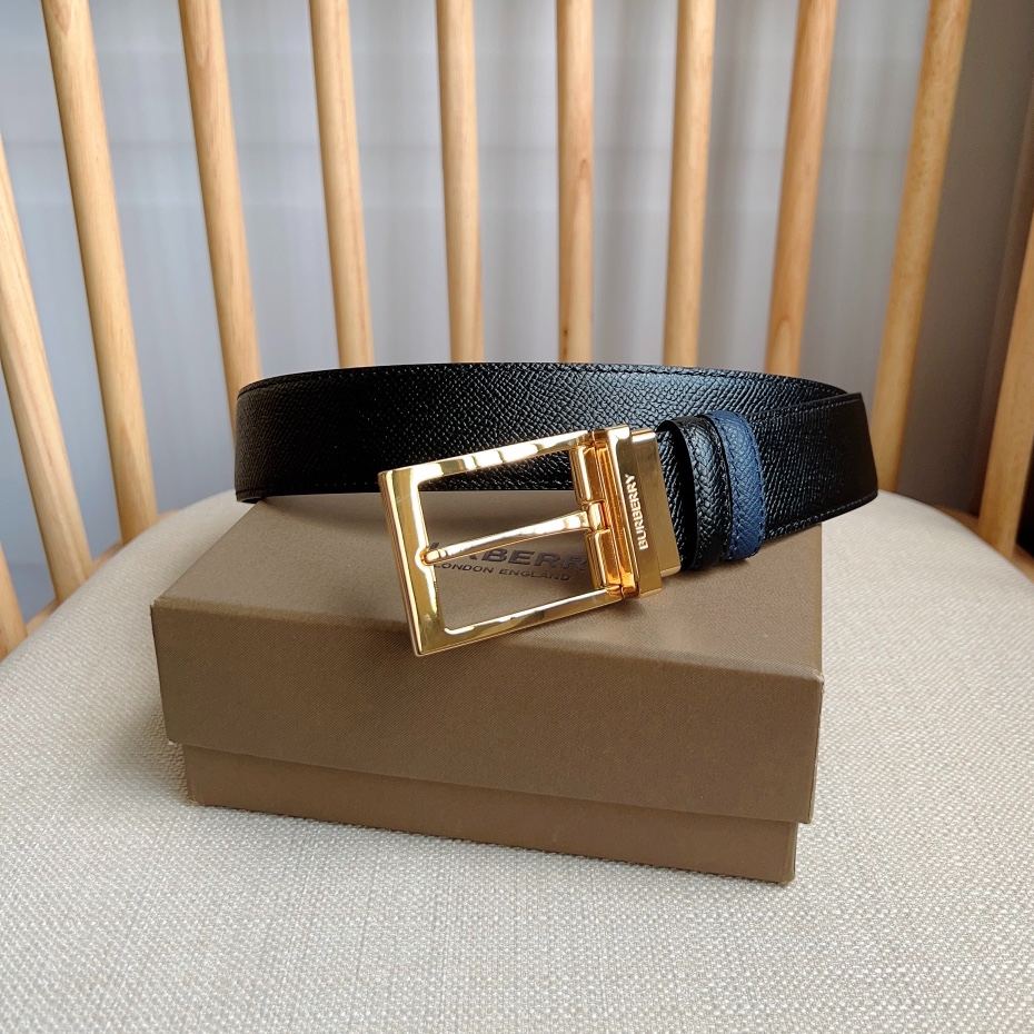 Burberry reversible grainy leather belt（80241651）