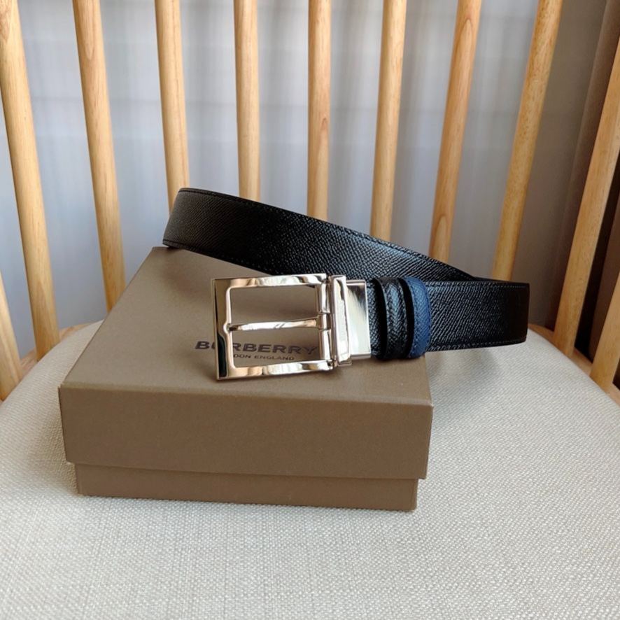 Burberry reversible grainy leather belt（80241651）
