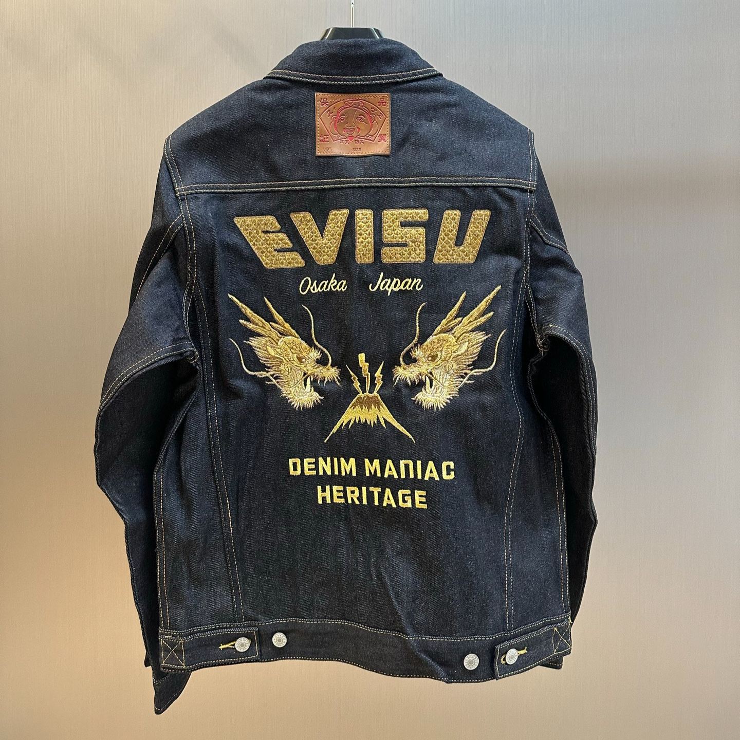 Evisu Golden Dragon Embroidered Jacket (2EAADM2DJ183XXCT）