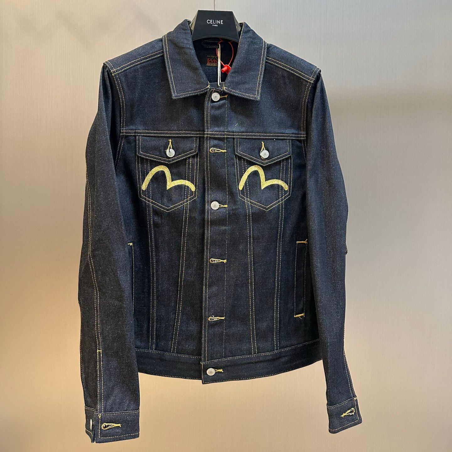 Evisu Golden Dragon Embroidered Jacket (2EAADM2DJ183XXCT）