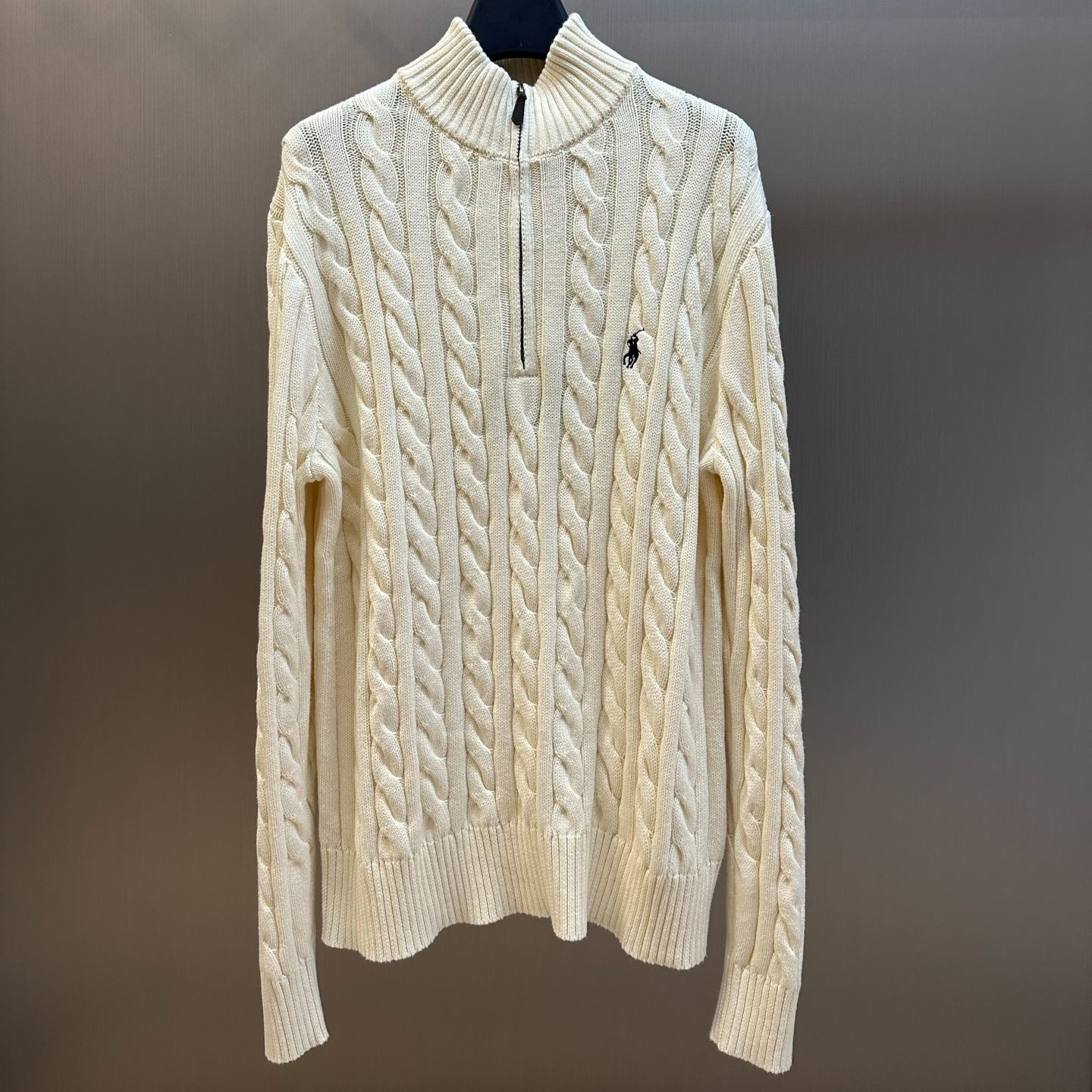 Polo Ralph Lauren Cable Knit Cotton Full Zip Sweater（MNPOSWE16820600-400）