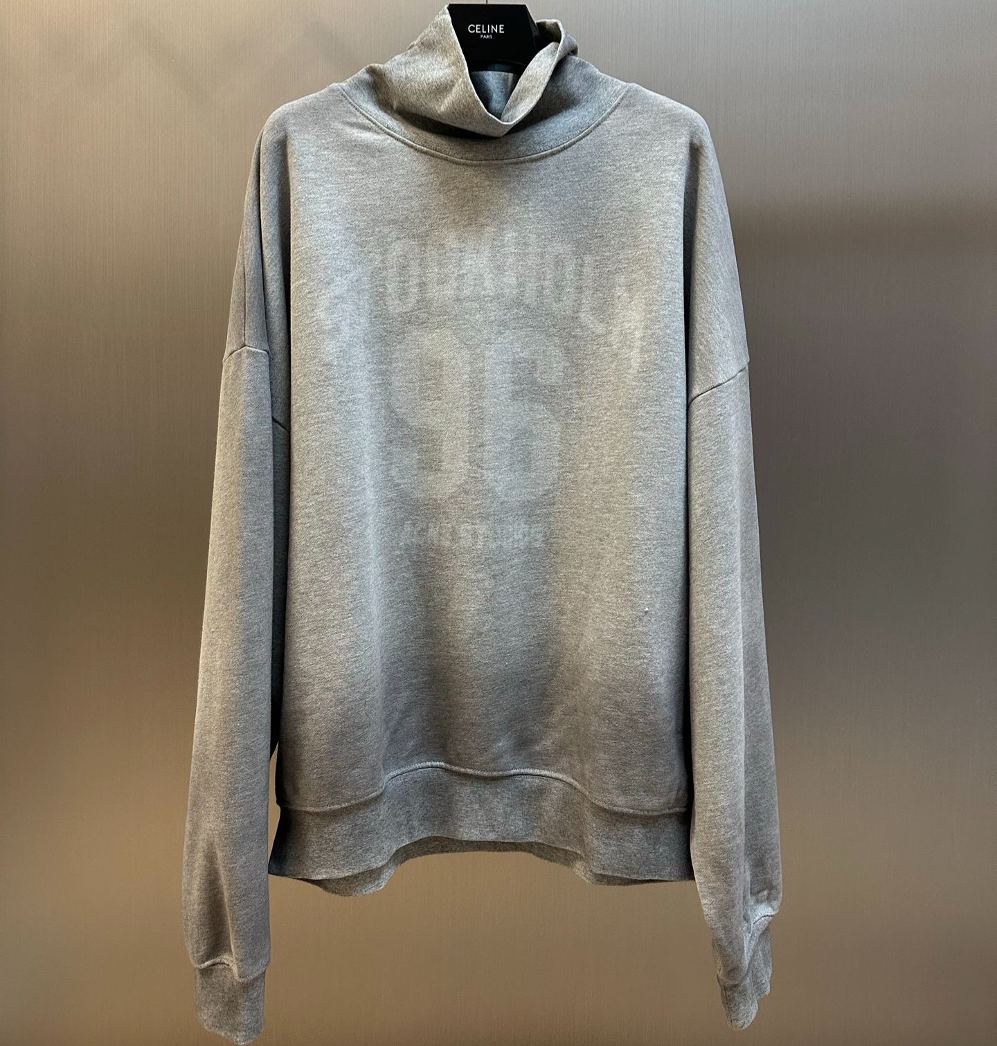 Acne Studios Fady College High Neck Sweat Grey (AI0166-990）