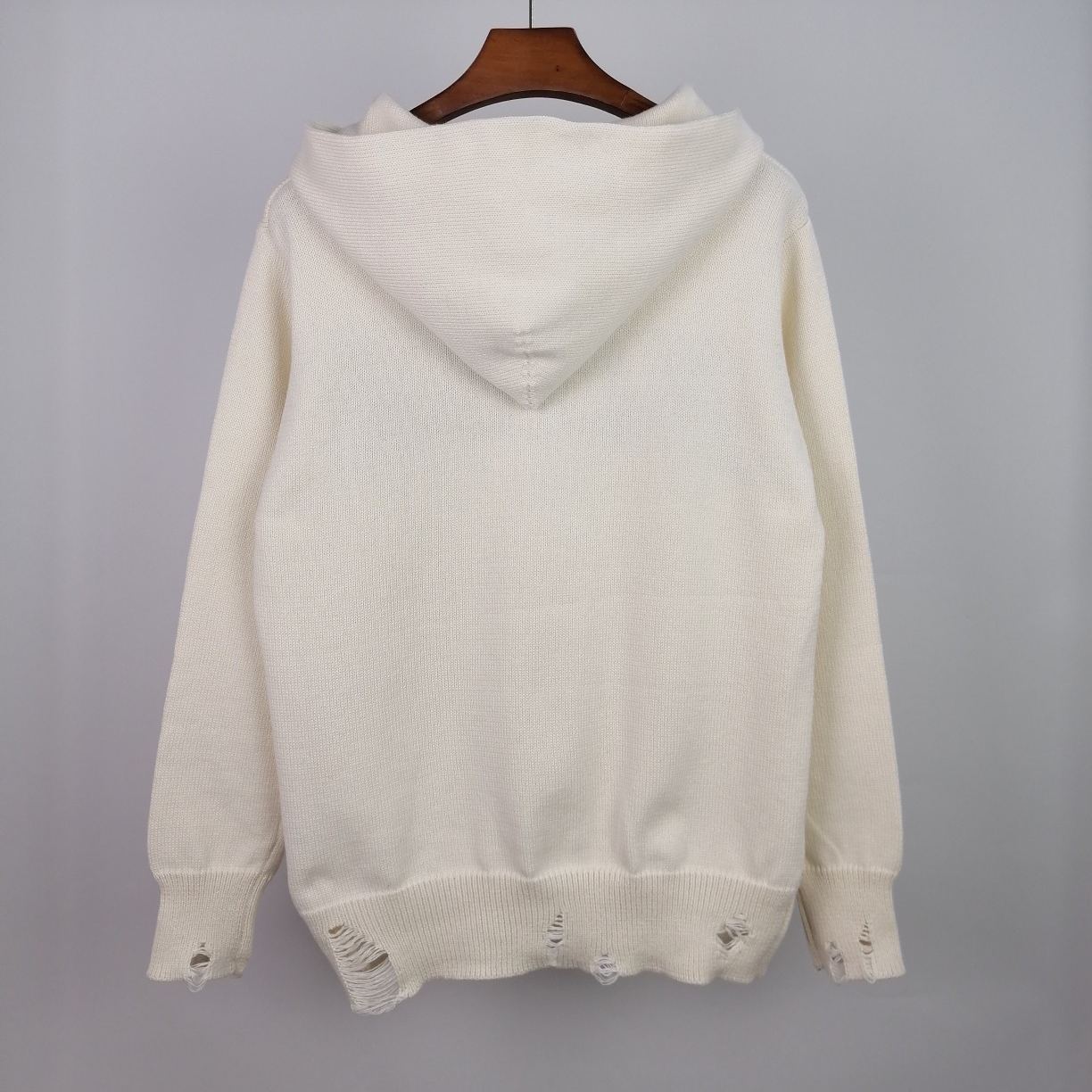 AMIRI Eyelash Logo Knitted Hoodie (PF22MKH005-001）