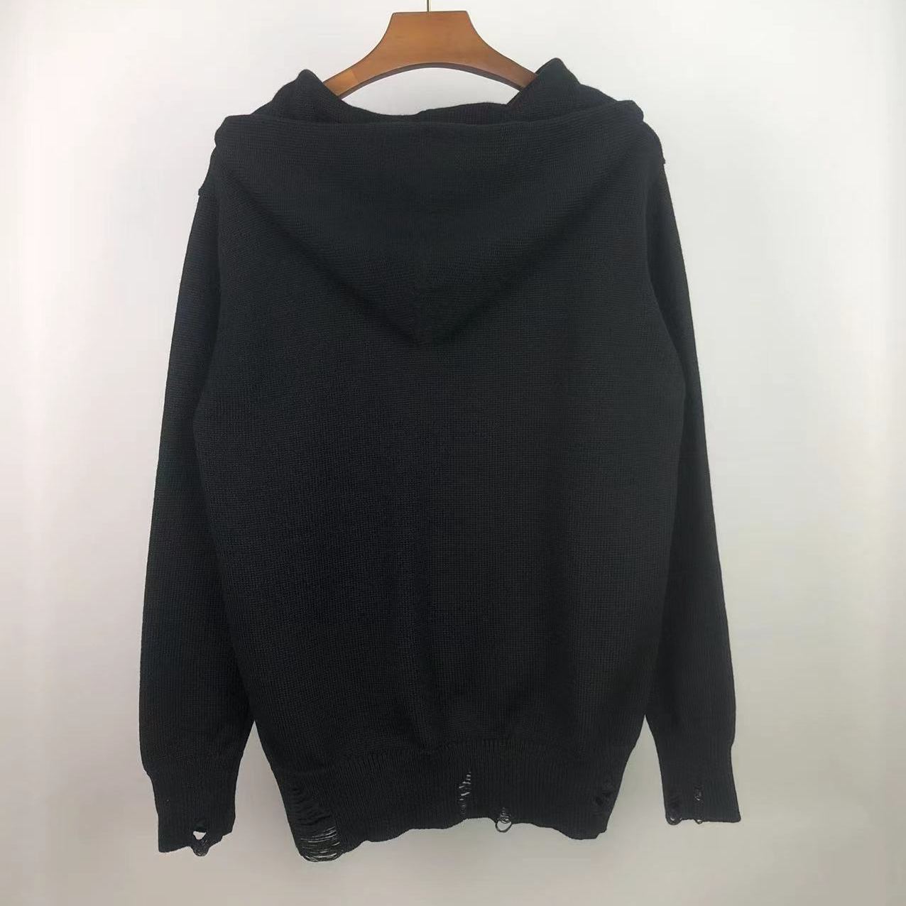 AMIRI Eyelash Logo Knitted Hoodie (PF22MKH005-001）