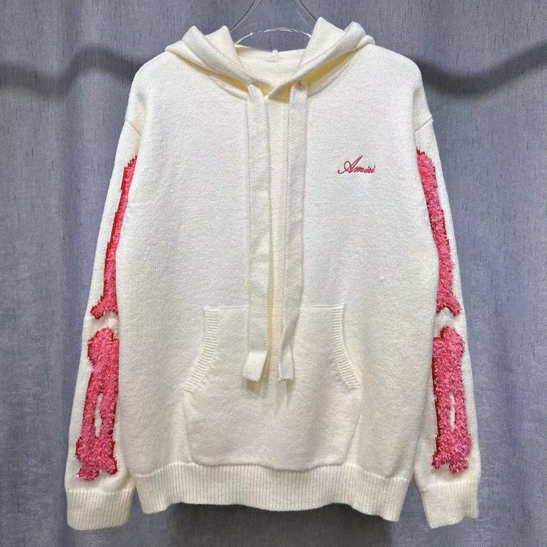 Amiri Bones Hoodie (AMKNHD1001001）
