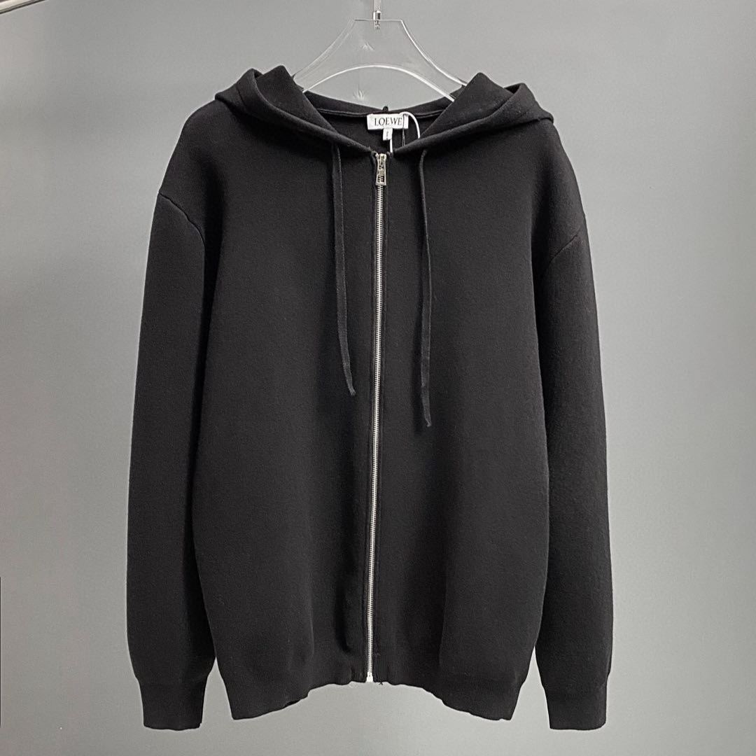 LOEWE Anagram Zip-up Hoodie  (H526Y16K84-1100）