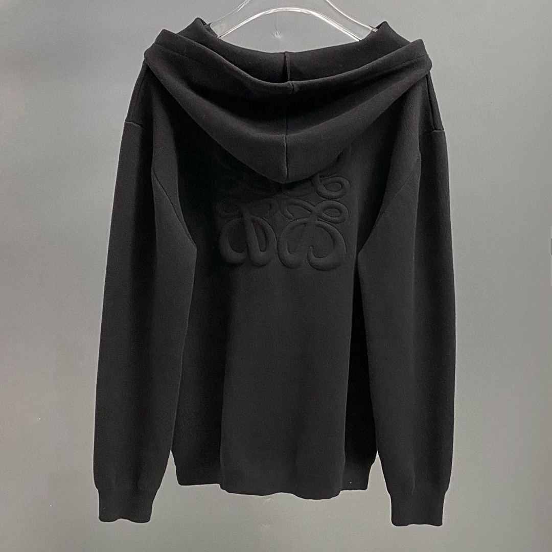 LOEWE Anagram Zip-up Hoodie  (H526Y16K84-1100）