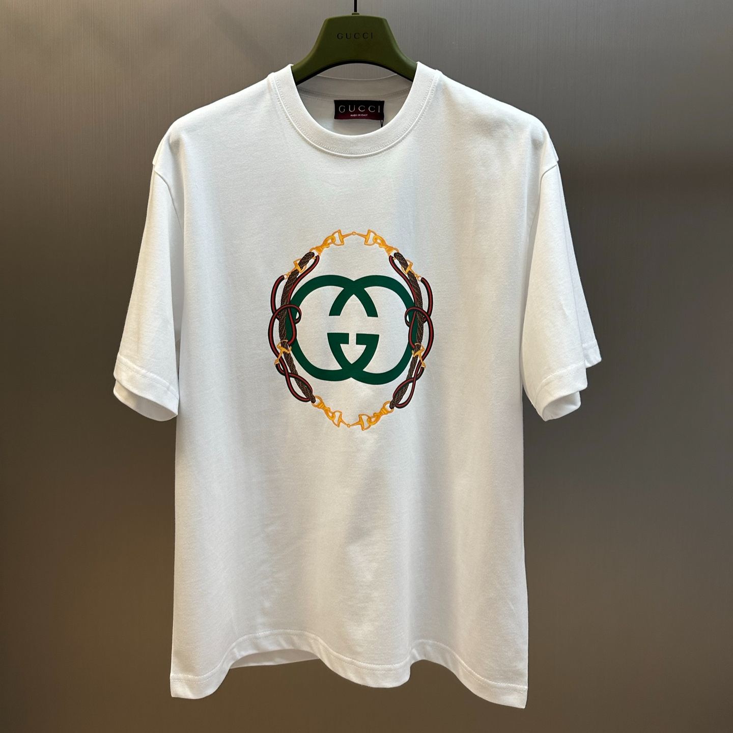 GUCCI Printed Knit Cotton T-Shirt（837959-XJHMY-9081）