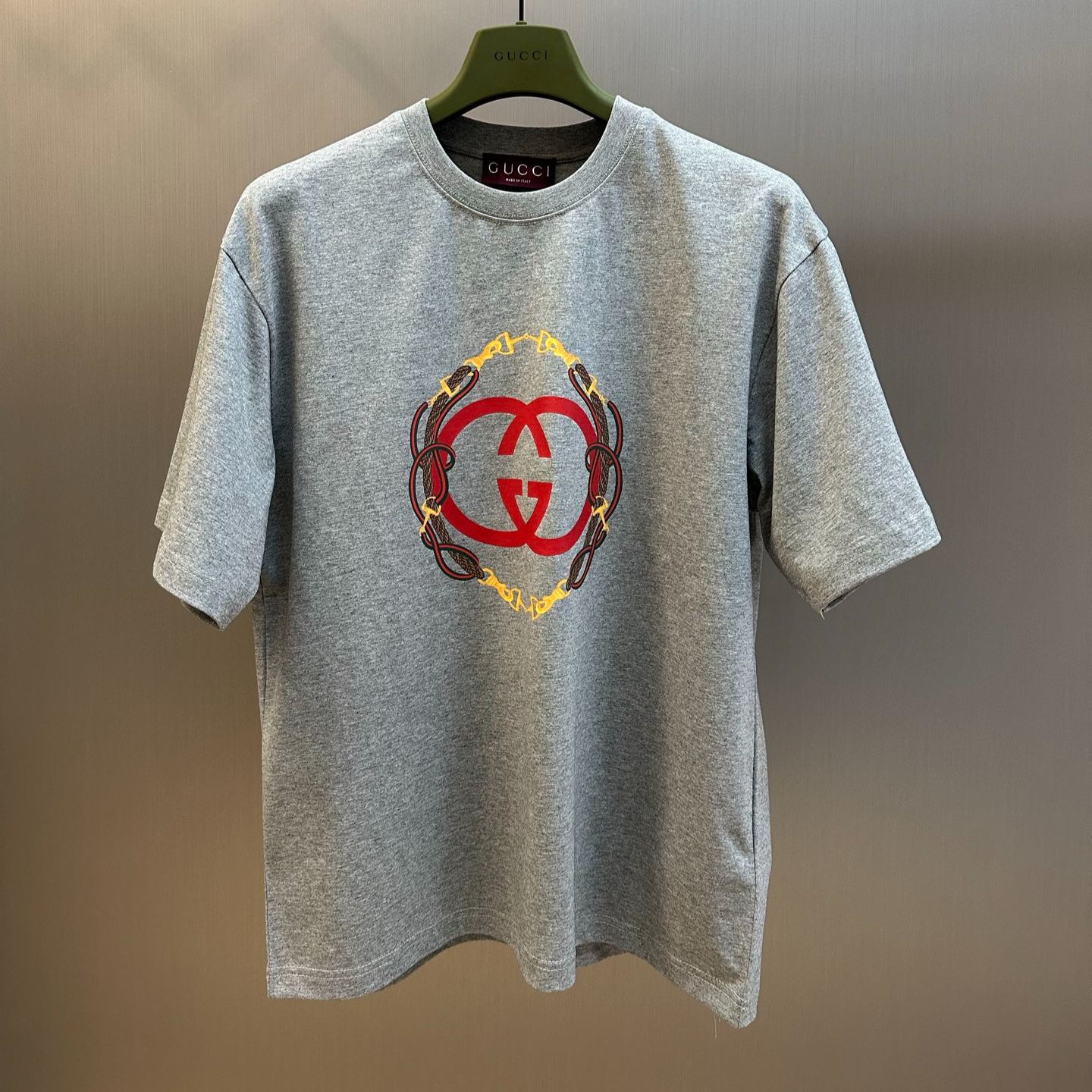 GUCCI Printed Knit Cotton T-Shirt（837959-XJHMY-9081）