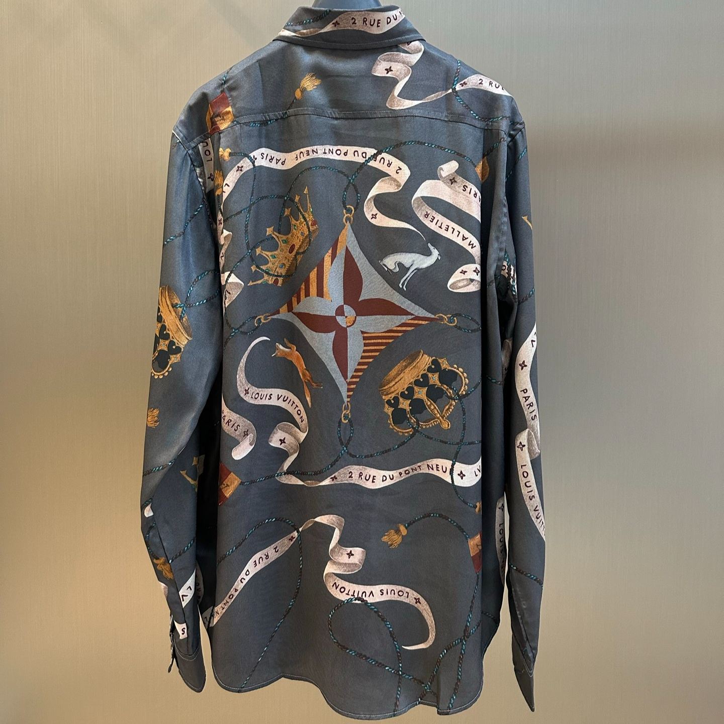 Louis Vuitton printed silk shirt（1AJCA6）