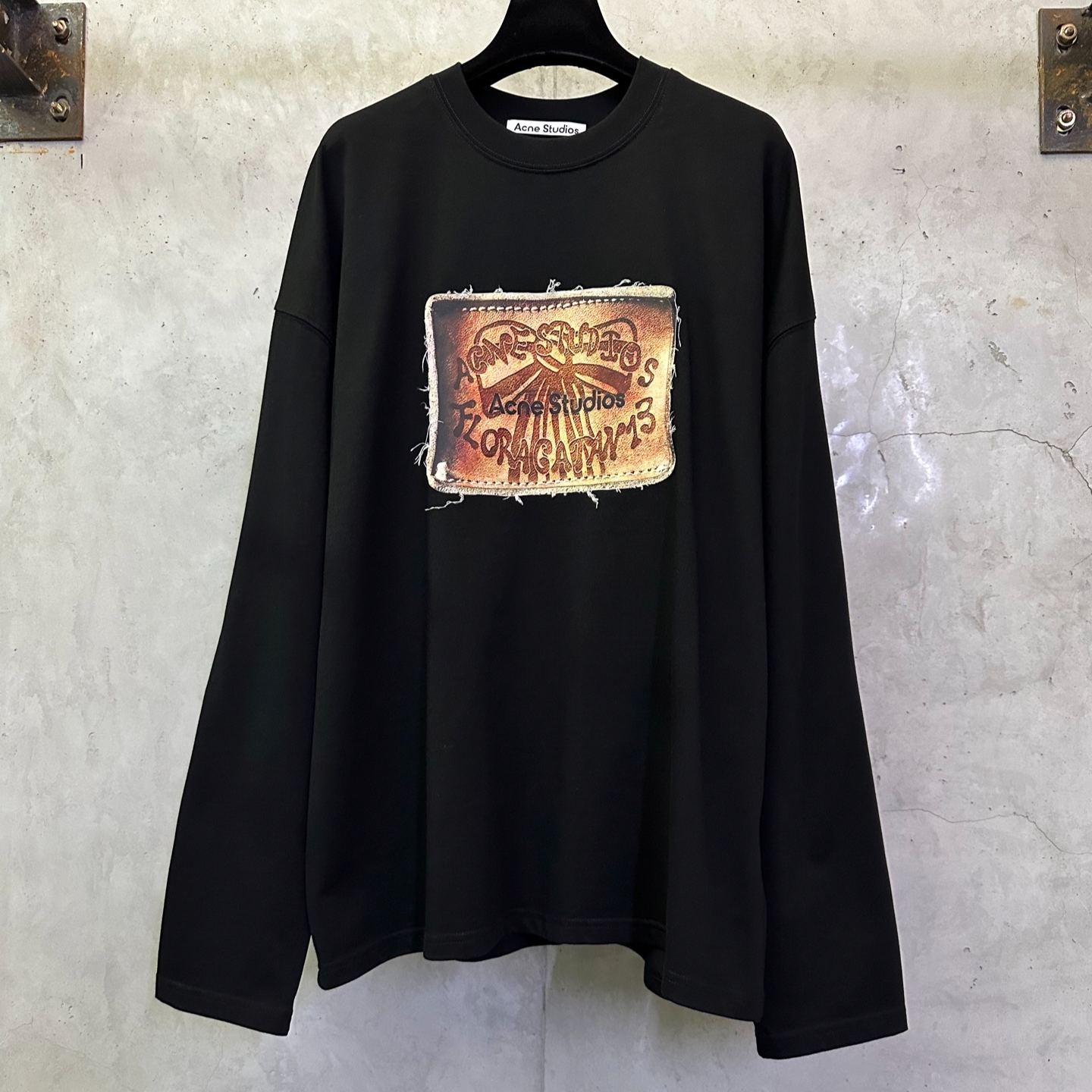 ACNE STUDIOS Print long-sleeve t-shirt - White (CL0408-100）