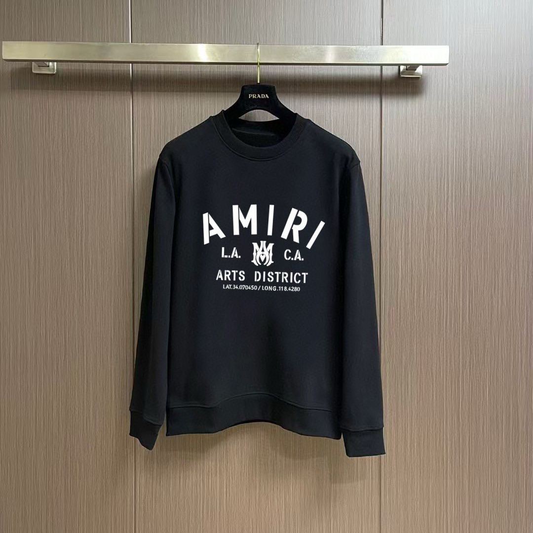 Amiri Stencil Crew Hoodie (PF22MJC050-001）