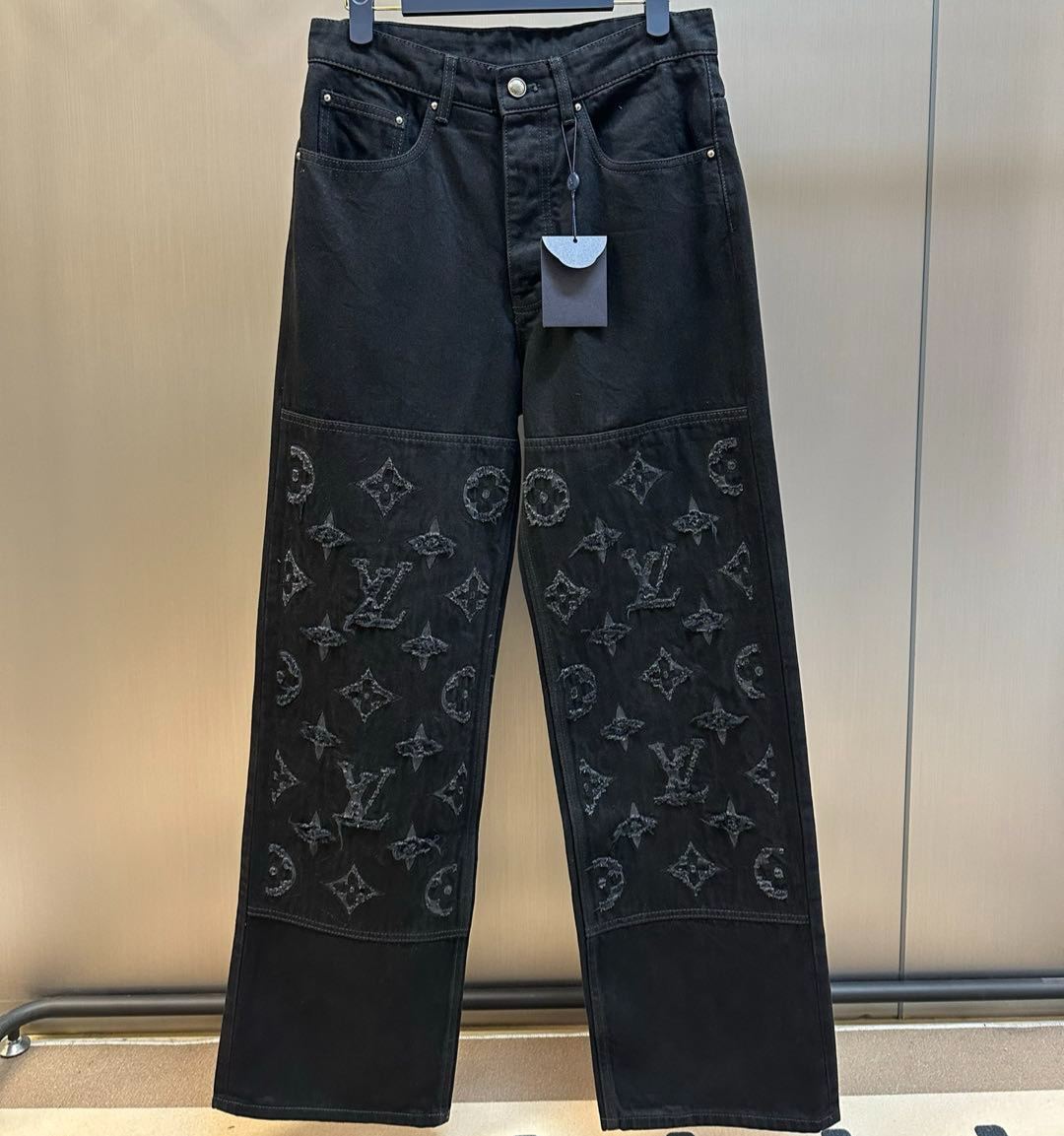 Louis Vuitton Monogram Destroy Denim Pants（1AJDVK）