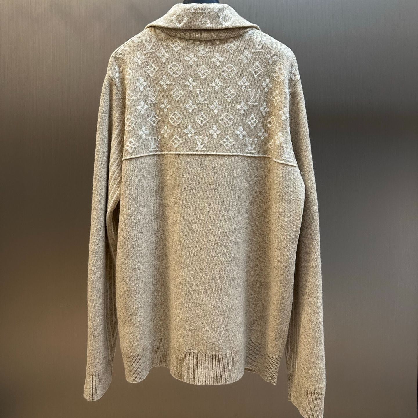 Louis Vuitton Ribbed Wool Half-Zip Pullover（1AJBWH）