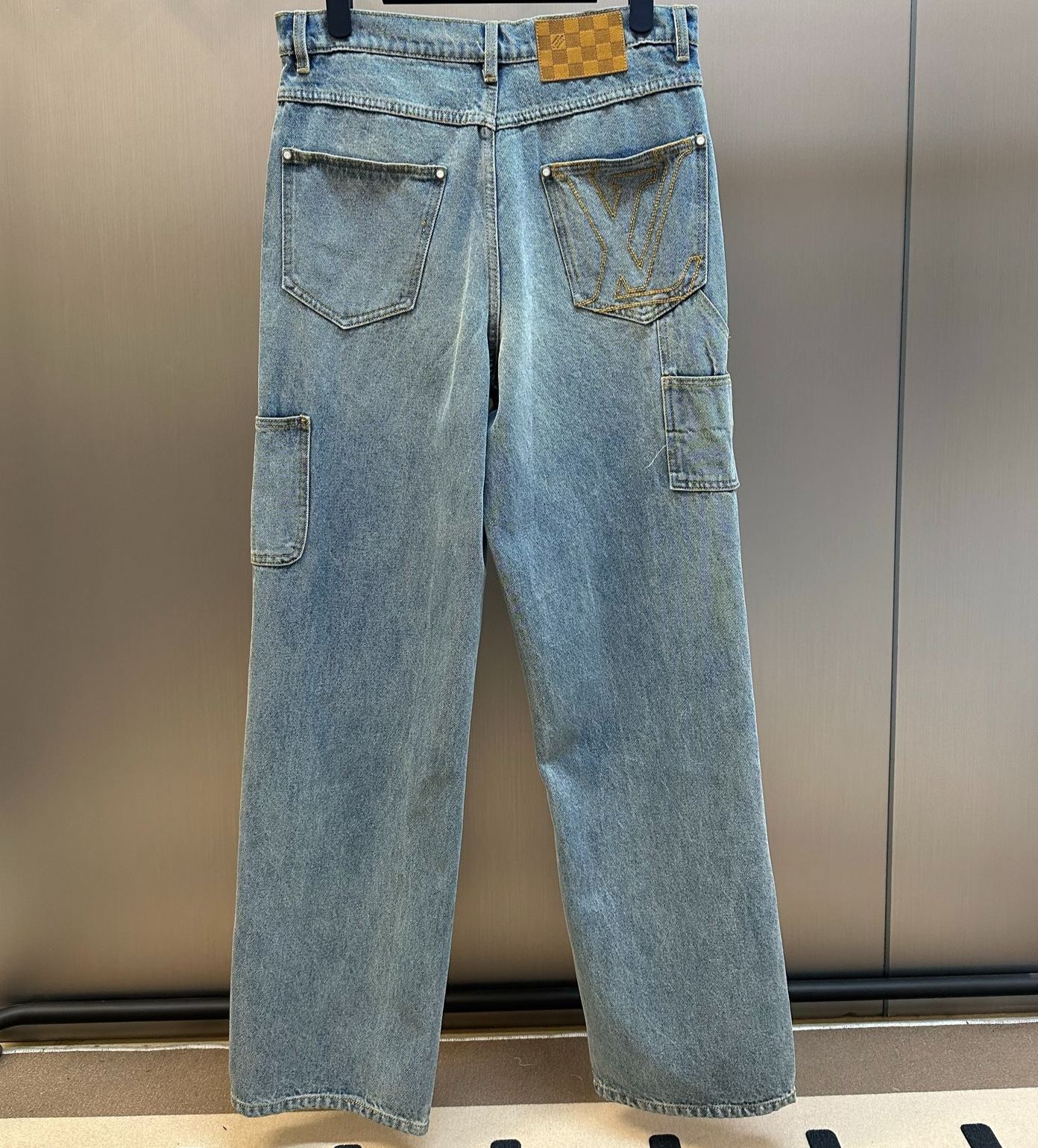 Louis Vuitton Denim Carpenter Style Trousers（1AJBKM）