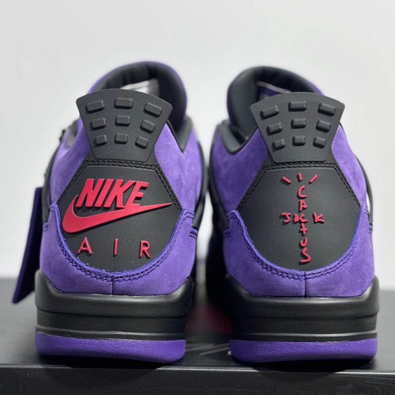 Travis Scott × Nike Air Jordan 4 Retro "Purple" (Friends and Family)（766296-LN4)