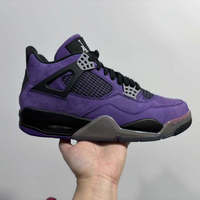 Travis Scott × Nike Air Jordan 4 Retro "Purple" (Friends and Family)（766296-LN4)