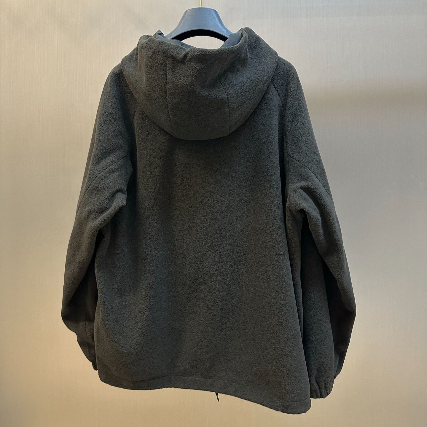 PRADA Black fleece and Re-Nylon jacket (SGD072-18XO-F0002-S-OOO）