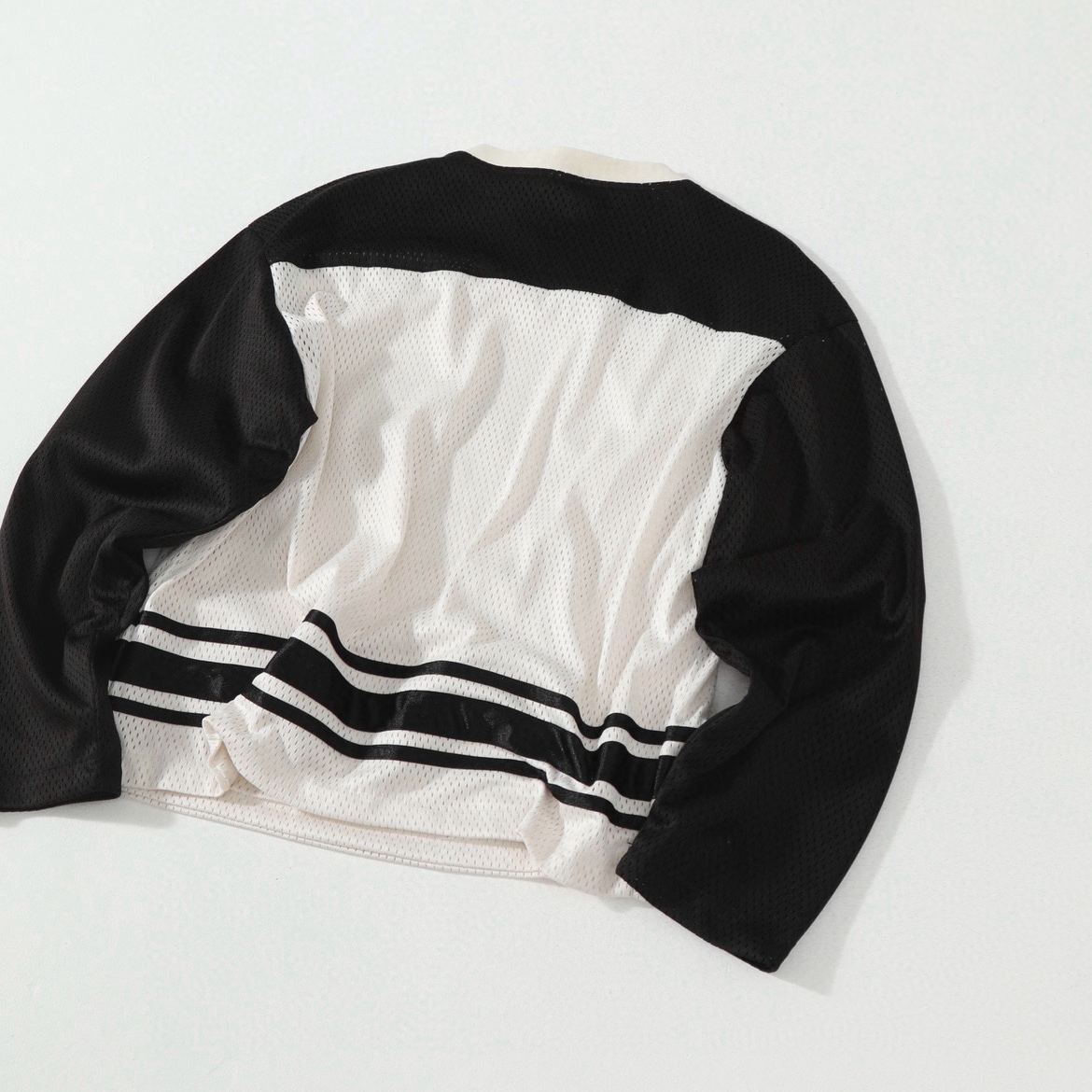 Kith Malik Long-Sleeve Mesh Jersey 'Sandrift'（KHM033685-104）