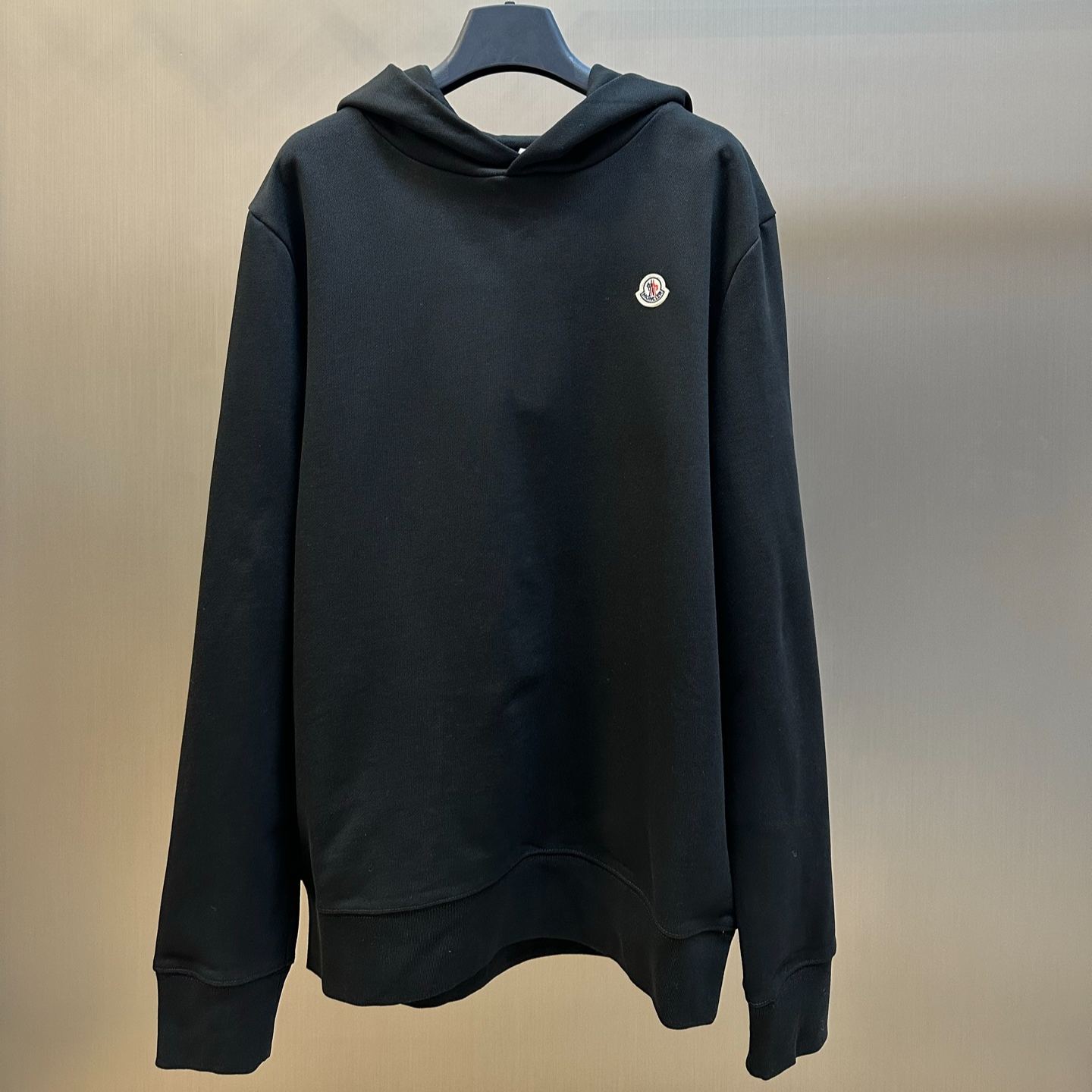 MONCLER Men's Logo Patch Cotton Hooded Sweatshirt（K10918G0003589AUJ999）